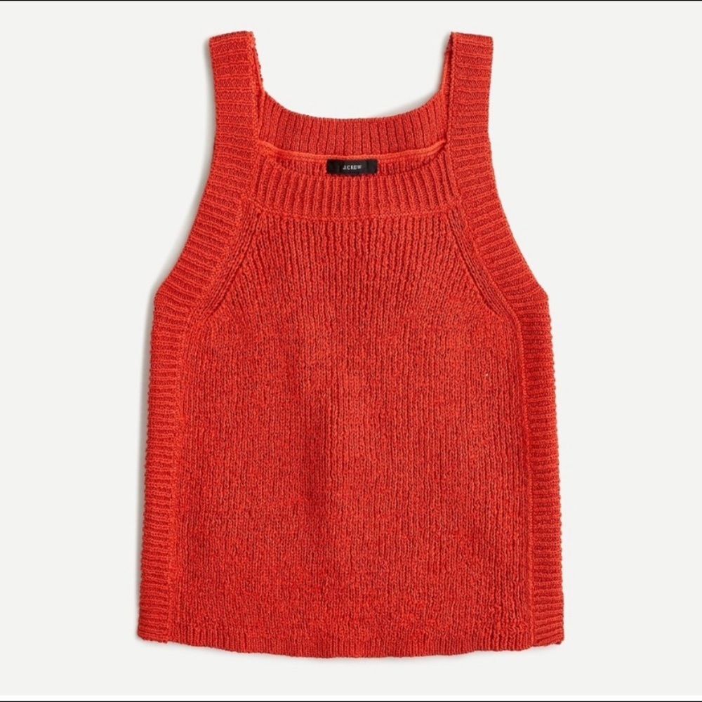 J. Crew Orange Sweater Tank